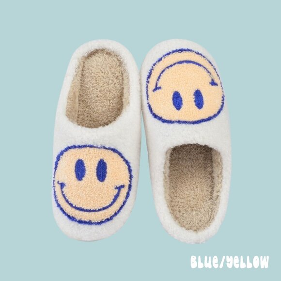 Smiley Face Slippers - Picture 1 of 4